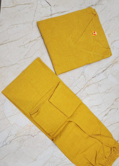 Shaajori V-Neck Relaxed Tunic & Wide-Leg Trouser Set