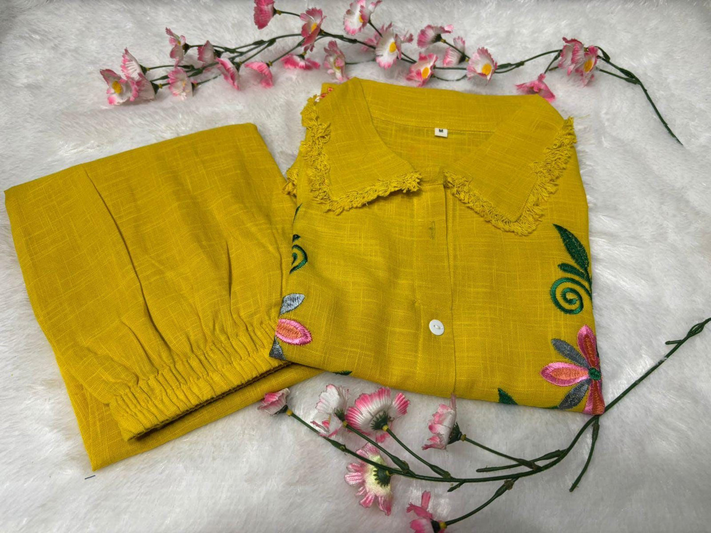 Shaajori Embroidered Fringed Co-Ord Set