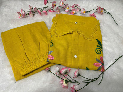 Shaajori Embroidered Fringed Co-Ord Set