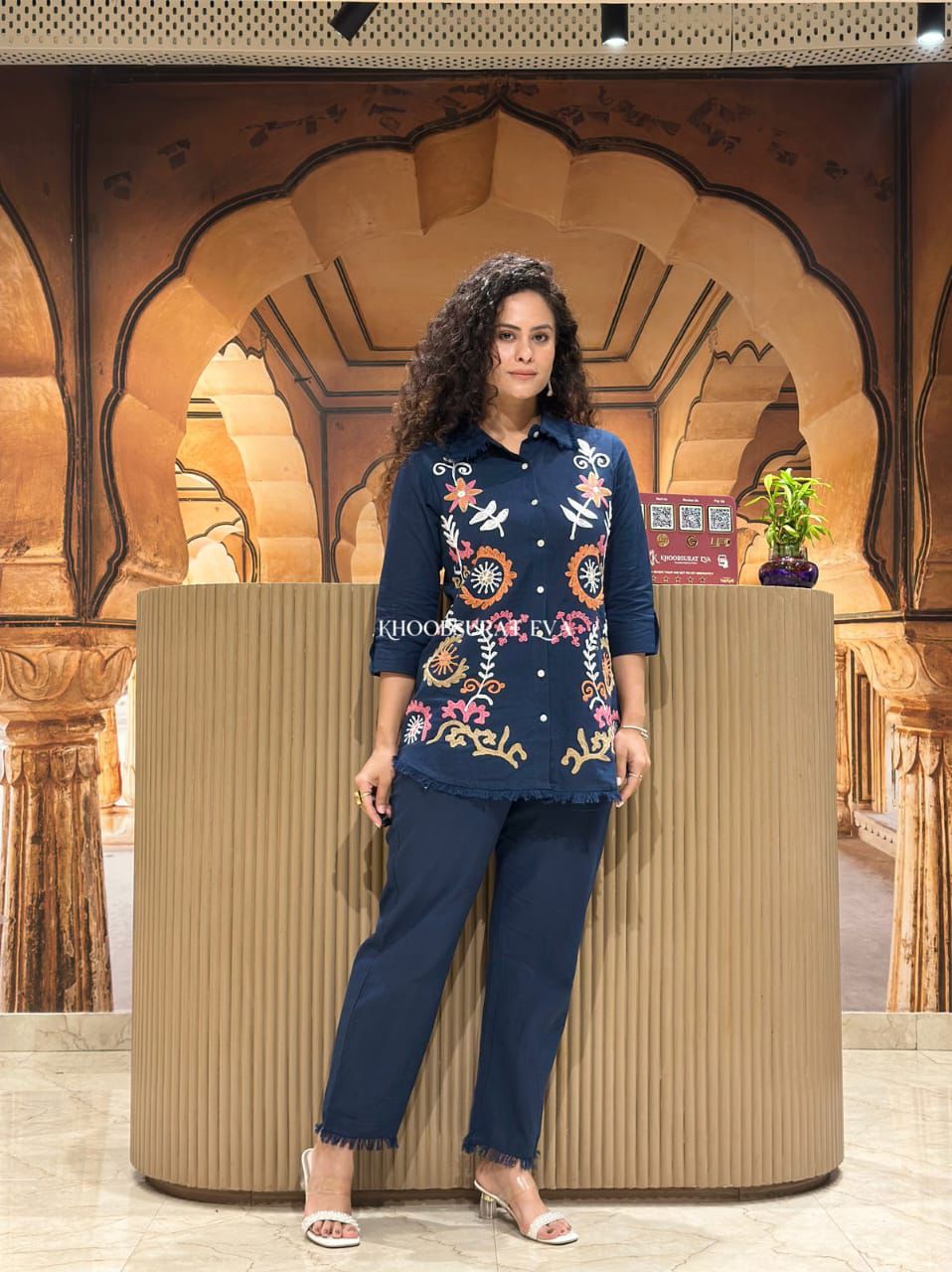 Shaajori Embroidered Fringed Co-Ord Set